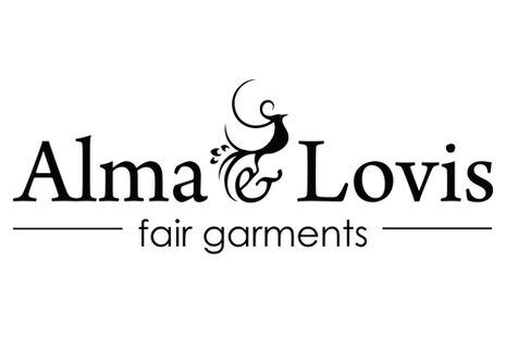 Logo mit Schriftzug Alma & Lovis - fair garments