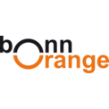 Logo mit Schriftzug bonnorange in den Farben schwarz und orange