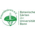 Das Bild zeigt eine grüne Blume, das Logo der Initiative Freundeskreis der Botanischen Gärten.