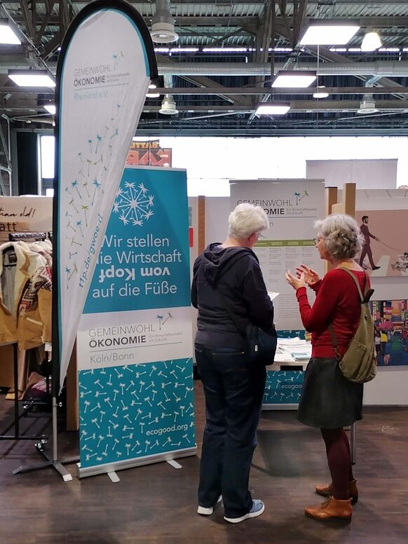 Infostand der Gemeinwohl-Ökonomie Köln/Bonn