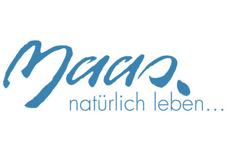 Logo con scritta Maas. vivere naturalmente...
