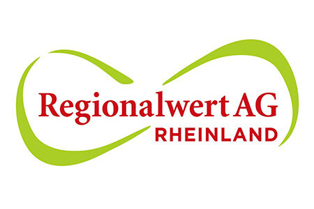 Logo mit rotem Schriftzug Regionalwert AG Rheinland