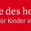 Das Logo zeigt den Schriftzug terre des hommes, Hilfe für Kinder in Not auf rotem Untergrund